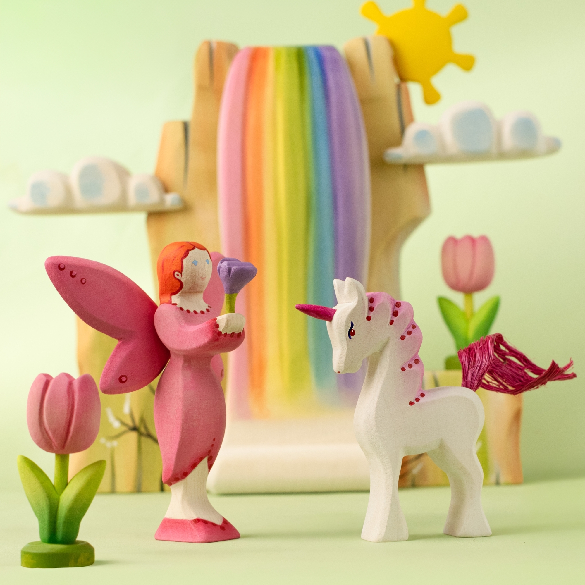 Blossom Fairy Wooden Toy | Springtime Magic | Bumbutoys