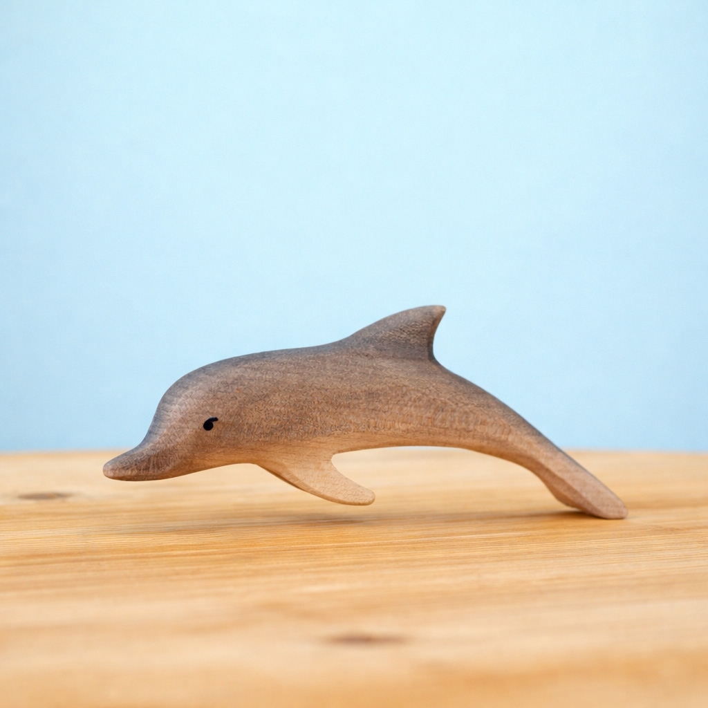 Handcrafted Dolphin Wooden Toy | Eco-Friendly | BumbuToys