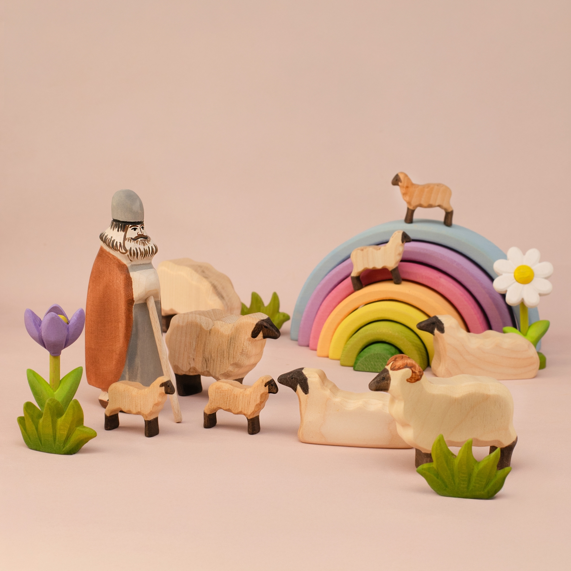 Lamb Running Wooden Toy | Handcrafted & Sustainable | Bumbu Toys