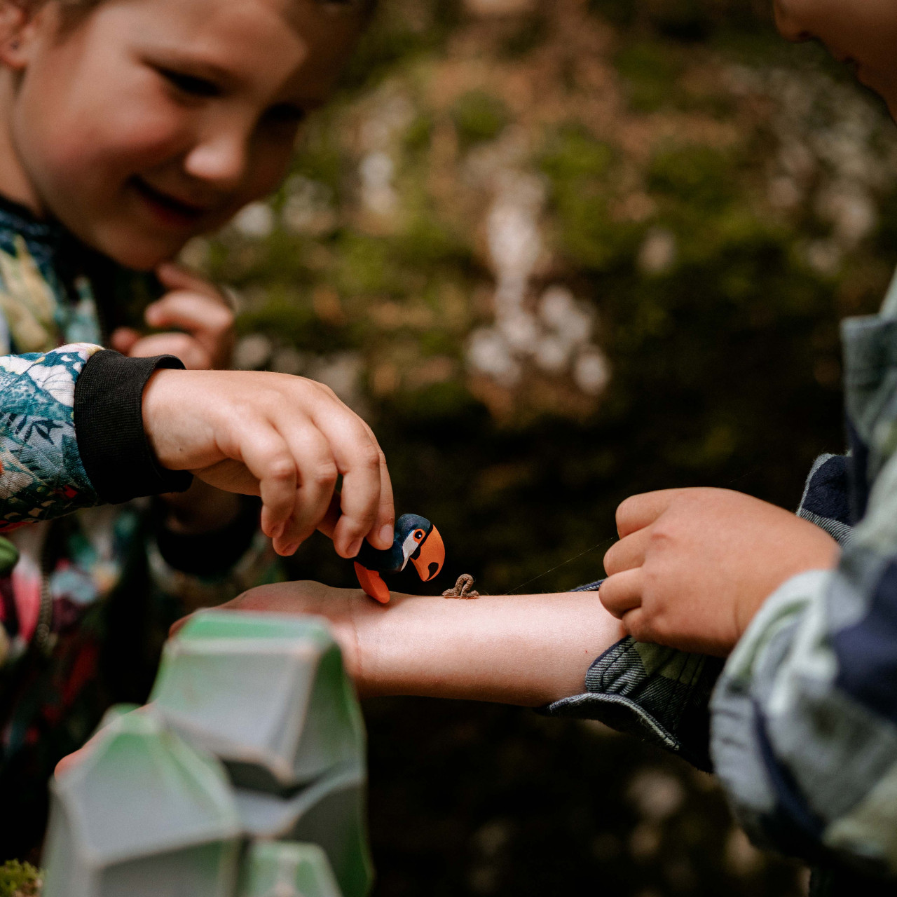 Handcrafted Standing Toucan Wooden Toy - Eco-Friendly