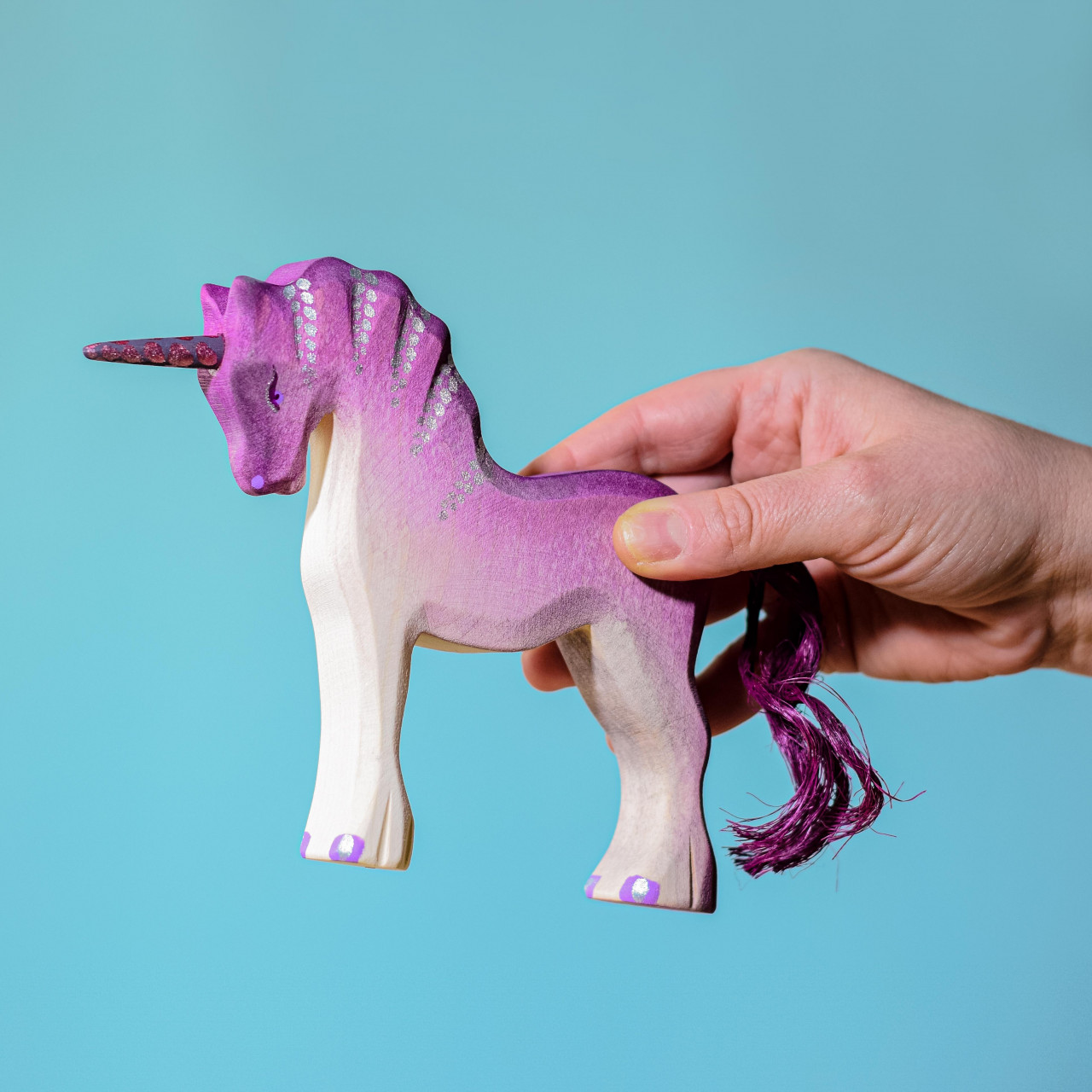 Pink Unicorn | Magical Handcrafted Wooden Toy | BumbuToys