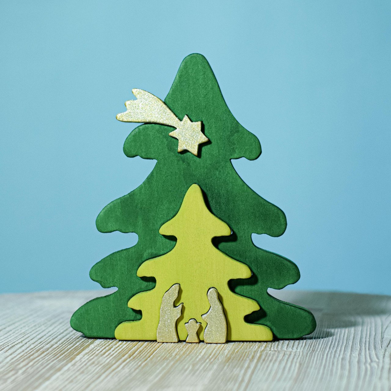 Christmas Tree Puzzle Gold