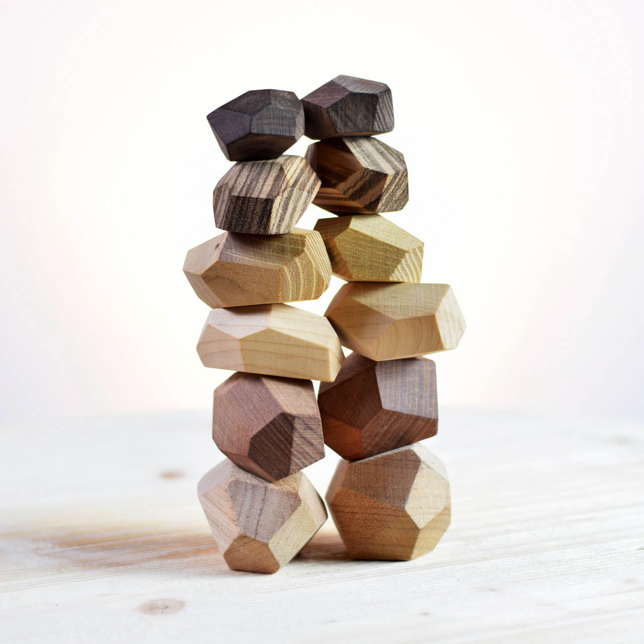 Tumi Ishi Blocks SET Exotic: Handcrafted Wooden Blocks for