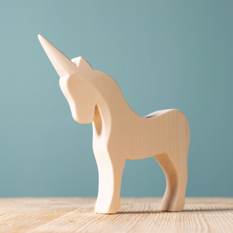 Unicorn BLANK Wooden Figure | BumbuToys' Fantasy Arts and Crafts Series