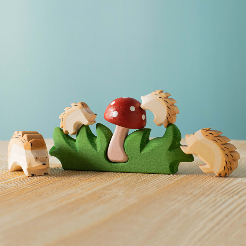 Hedgehogs and Mushroom SET