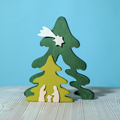 Cherish festive moments with BumbuToys' enchanting Christmas Tree Natur.