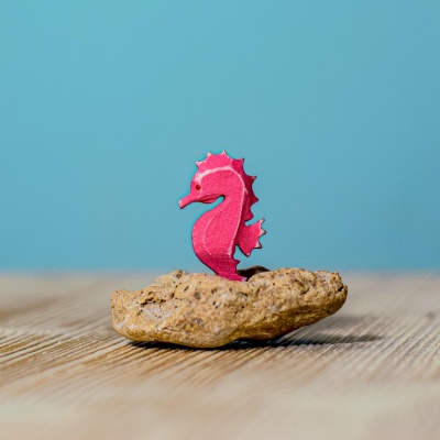 Child playing with the Seahorse toy, exploring marine life imaginatively