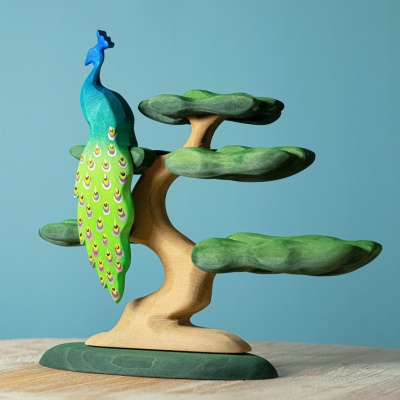Artisanal Wooden Bonsai Decoration