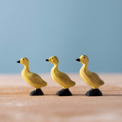 The handcrafted charm of BumbuToys' Ducklings, ready to waddle into imaginative play.