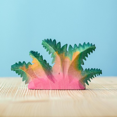 Sustainable Wooden Fern Bush for Creative Play