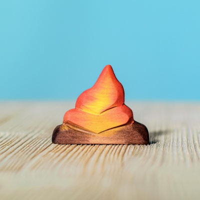 Cozy wooden flames from BumbuToys, perfect for setting the scene of campsite adventures.