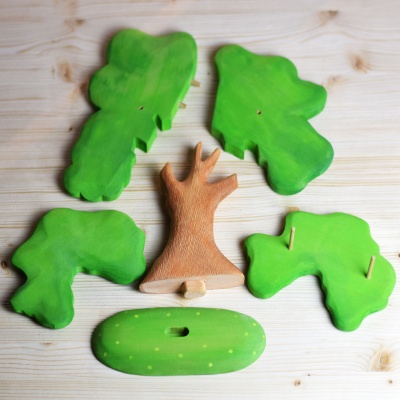 A handcrafted figure from BumbuToys, the Large Green Oak is a piece of the forest's soul.