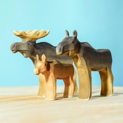 Non-Toxic Painted Moose Female - Safe for Educational Use