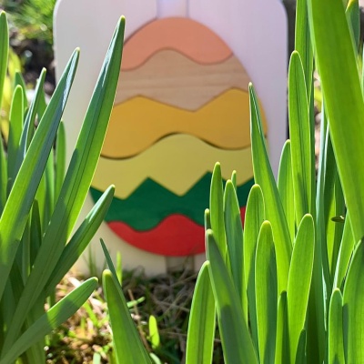 The Egg Puzzle from BumbuToys, a simple yet captivating toy that promises hours of stacking fun.