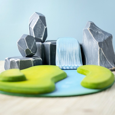 Artisanal Wooden River Plate by Bumbutoys