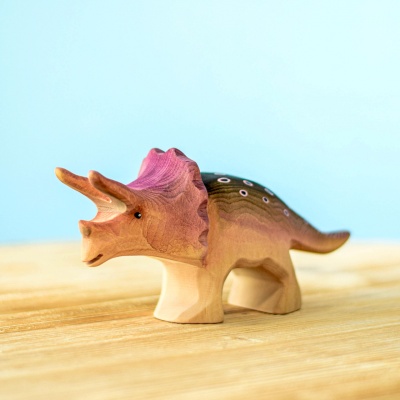 Wooden Triceratops Big toy by BumbuToys