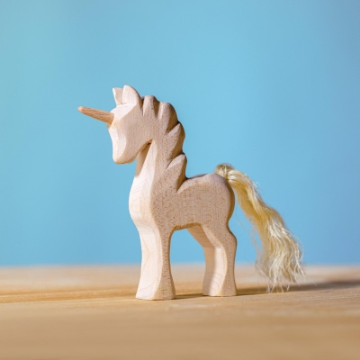 Sustainable Wooden Baby Unicorn in Its Natural Form