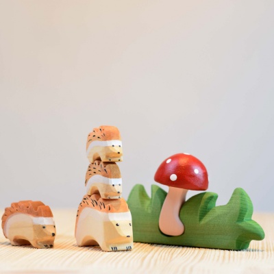 Artisan-crafted Hedgehog Small by BumbuToys, with detailed spines and a friendly face.
