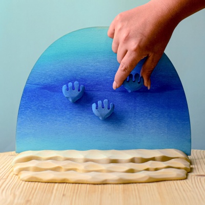 Artisanal Wooden Shells Set - Eco-Friendly and Child-Safe Materials