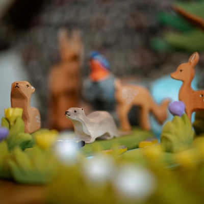 Wooden Otter Figure Encouraging Imaginative Play