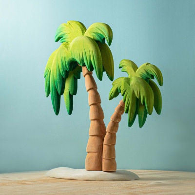 Tropical wooden Palm Tree set by BumbuToys, fostering green play