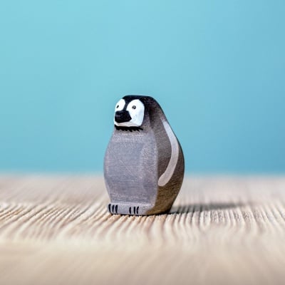 The Penguin Chick by BumbuToys, painted with care to represent the early stages of a penguin's life.