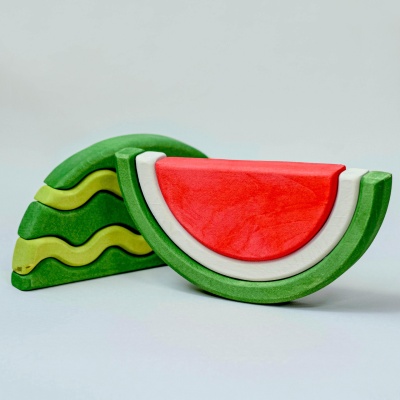 BumbuToys Watermelon Puzzle - Encouraging Problem-Solving Skills