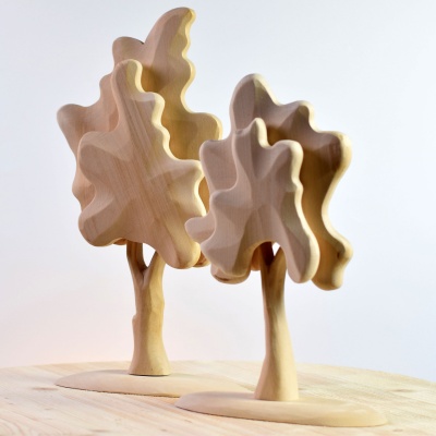 The 2 Birch Trees SET, a BumbuToys creation, bringing the peaceful spirit of birch trees to your home.