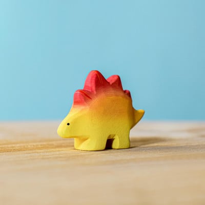 Handcrafted Stegosaurus Baby Wooden Toy by BumbuToys