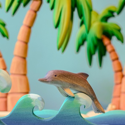 Artisan Wooden Dolphins - A Splash of Eco-Friendly Fun