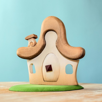 BumbuToys' Hut in the Forest, a wooden sanctuary nestled in the heart of an imaginary woodland.