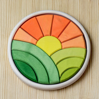 Puzzle Rotund Deal si Soare