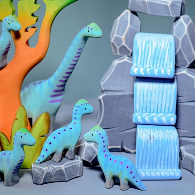 Handmade Wooden Brontosaurus
