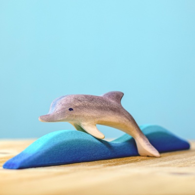 Non-Toxic Hand-Painted Dolphin and Baby - Safe for Children
