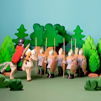 Miniature "Small Thuja" figure, embodying the essence of coniferous trees.