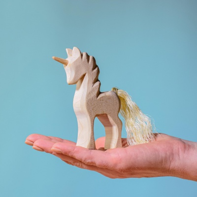Pure Wooden Baby Unicorn - Embracing Natural Beauty