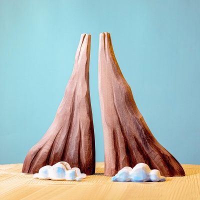 Ethereal Wooden Clouds by BumbuToys - Perfect for Imaginative Skies