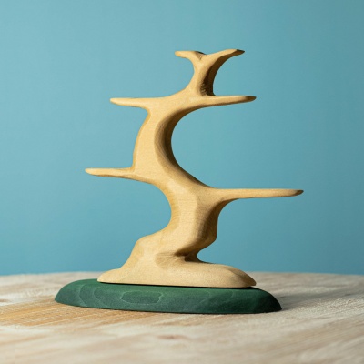 Sustainable Wooden Bird Perch Sculpture