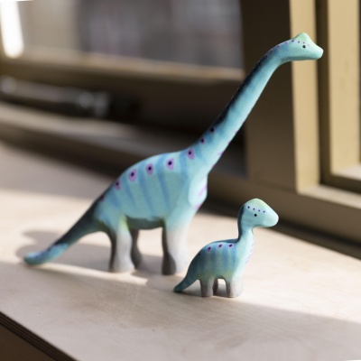BumbuToys' Brontosaurus Set - Crafted for Love of Dinosaurs