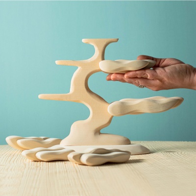 Eco-Friendly Natural Wood Bonsai Tree