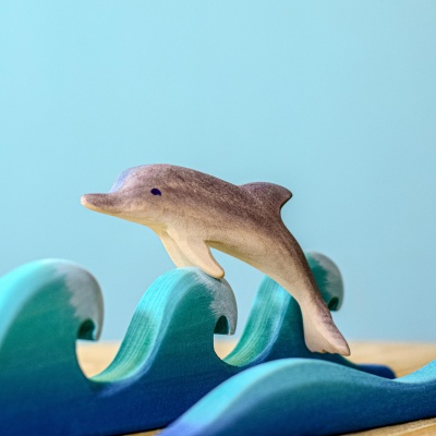Sustainably Crafted Dolphin Family - Eco-Conscious Playtime