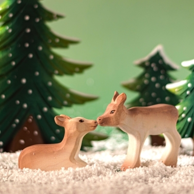 Reindeer Calf Sitting