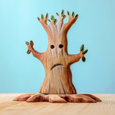 Handcrafted Spooky Tree Big in a festive Halloween setting