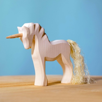 BumbuToys Unicorn Naked - Handcrafted in Natural Wood
