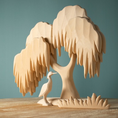 Minimalist Unfinished Wooden Willow