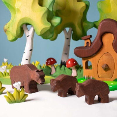 The toy displayed on a windowsill with natural light filtering through.