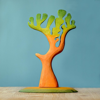 Sustainable Wooden Dino Tree for Mesozoic Playsets