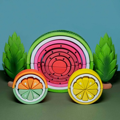 The Lime Puzzle from BumbuToys, a tangy twist on traditional wooden puzzles.