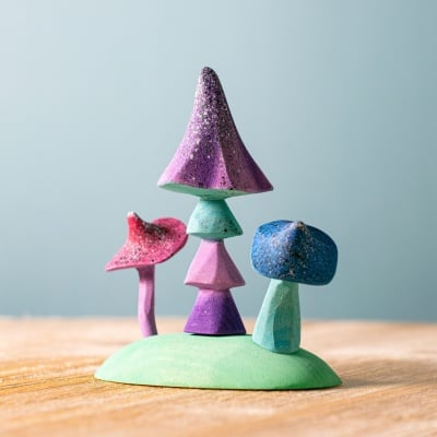 Sparkling Magic Mushrooms SET from BumbuToys, inviting a world of fantasy into playtime