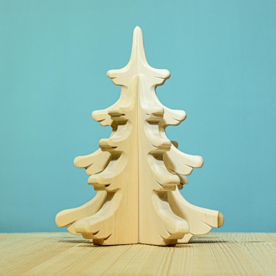 Eco-friendly raw sugar pine wood toy